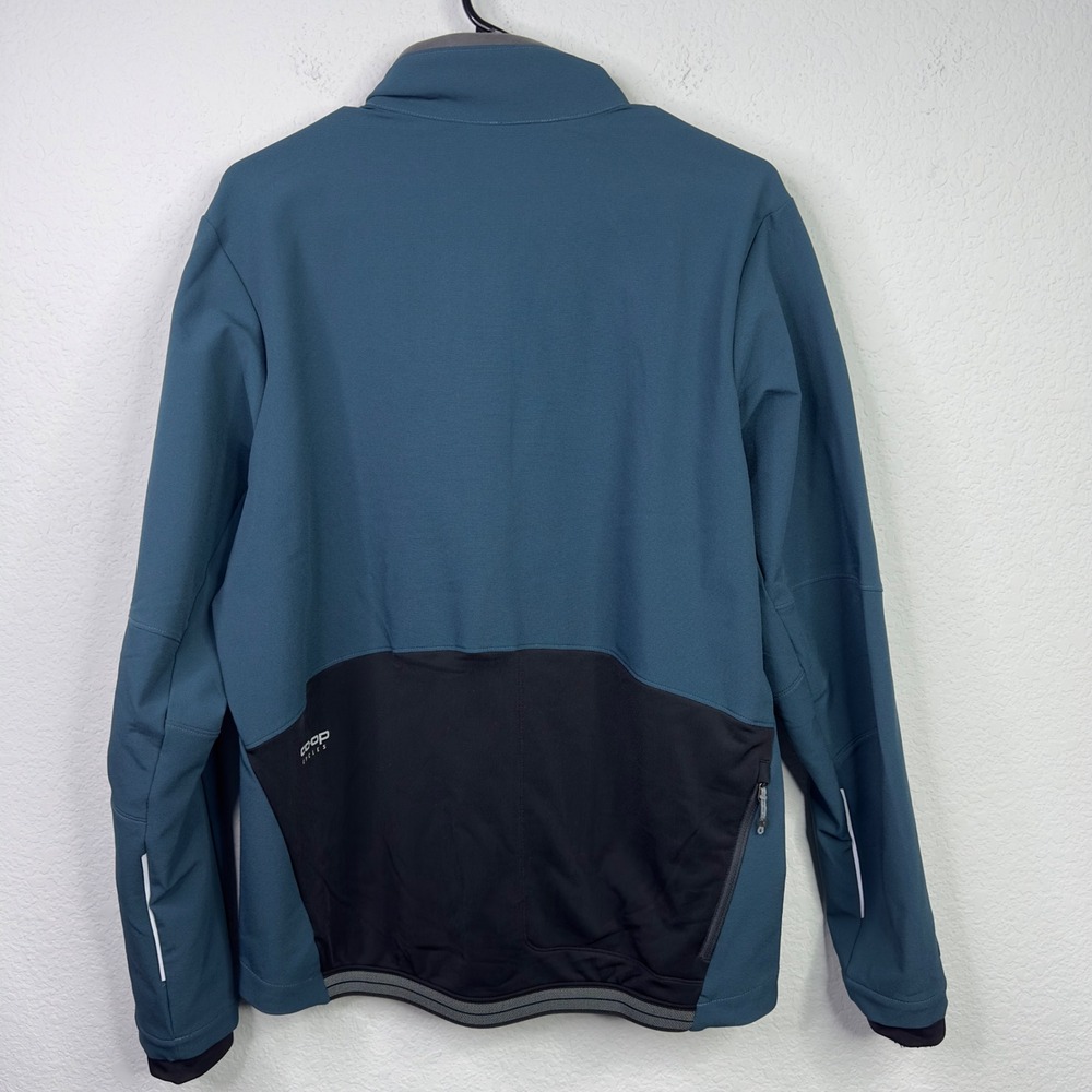 REI Co-op Cycles Jacket Mens M Blue Cycling Athletic Softshell Biking Gorpcore - Picture 2 of 10
